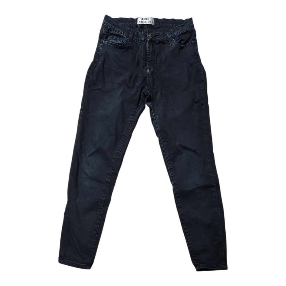 Acne Studios Black Ankle Skinny  Jeans